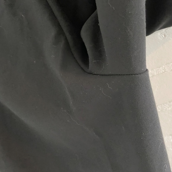 Club Monaco Women’s Dress Pants Black Wide leg Pockets Fluid Dide Stripes Sz 10 - Picture 10 of 12